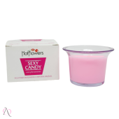 Vela Para Massagem Sensual Beijável  Morango c/ Champanhe Sexy Candy HotFlowers 40g