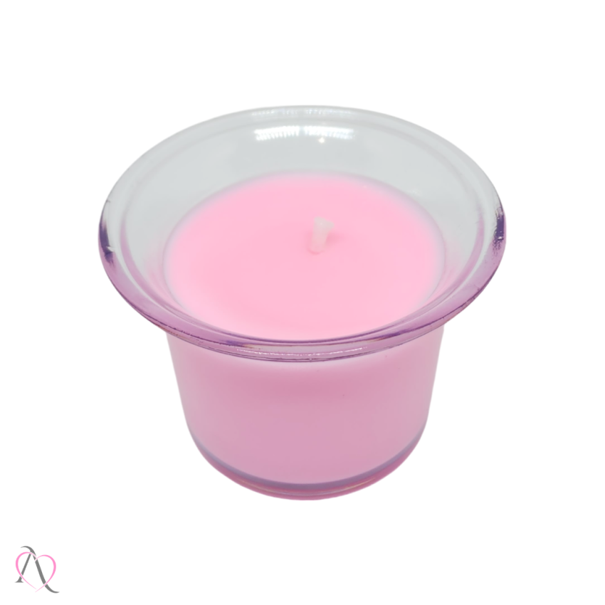 Vela Para Massagem Sensual Beijável  Morango c/ Champanhe Sexy Candy HotFlowers 40g
