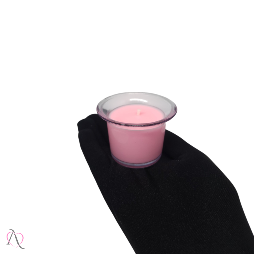 Vela Para Massagem Sensual Beijável  Morango c/ Champanhe Sexy Candy HotFlowers 40g