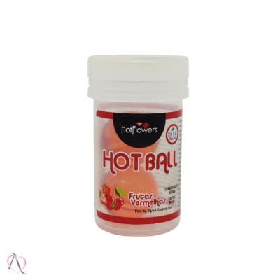 Bolinha Lubrificante Hot Ball Beijável Frutas Vermelhas HotFlowers c/ 2 Bolinhas Bolinha Lubrificante Hot Ball Beijável Frutas Vermelhas HotFlowers c/ 2 Bolinhas