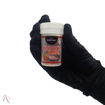 Bolinha Lubrificante Hot Ball Beijável Frutas Vermelhas HotFlowers c/ 2 Bolinhas Bolinha Lubrificante Hot Ball Beijável Frutas Vermelhas HotFlowers c/ 2 Bolinhas