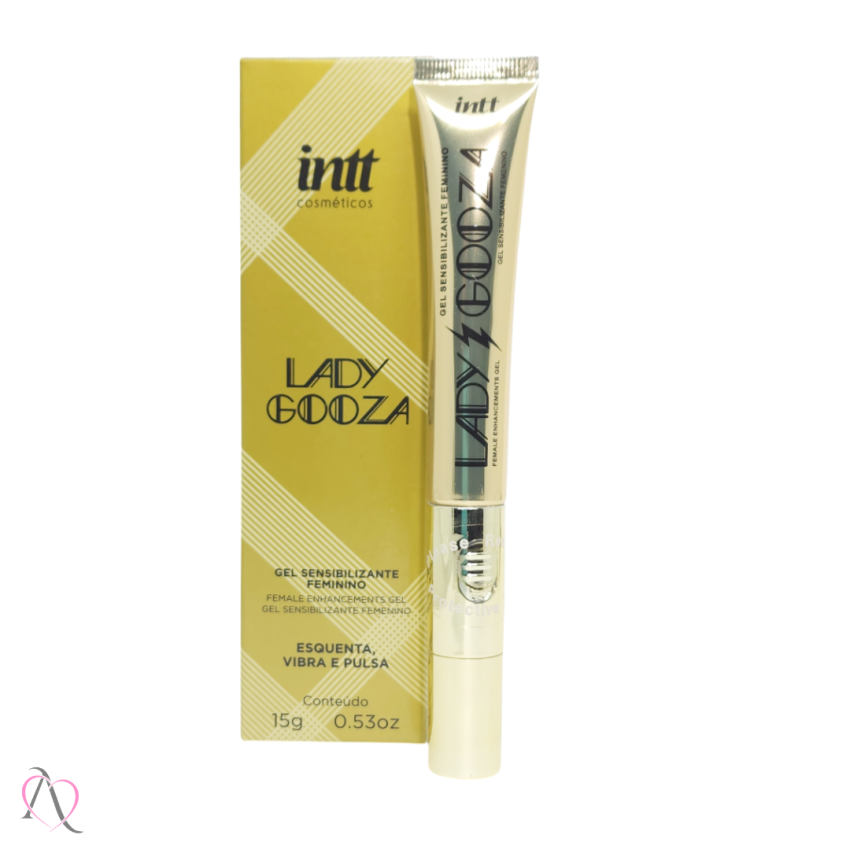 Gel Sensibilizante Feminino para Orgasmo Lady Gooza Com Ponta Vibratória Intt 15g
