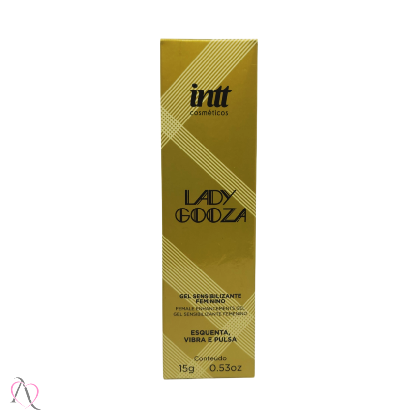 Gel Sensibilizante Feminino para Orgasmo Lady Gooza Com Ponta Vibratória Intt 15g