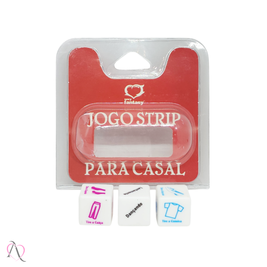 Jogo para Casal Dados Strip Tease com 3 dados