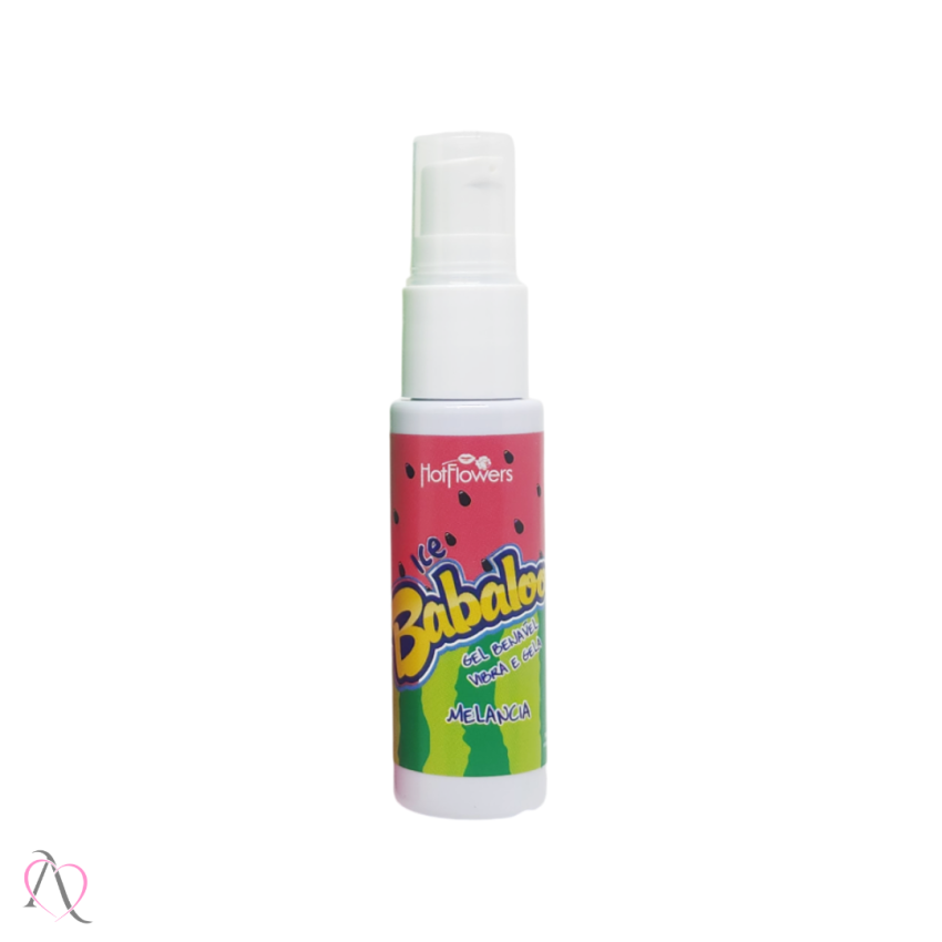 Gel Beijável Vibrador Líquido Babaloo Ice Melancia HotFlowers 15g