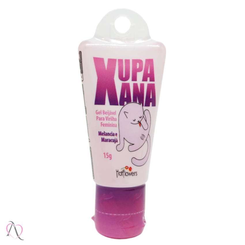 Gel Beijável Para Sexo Oral Xupa Xana Sabor Melancia c/ Maracujá
