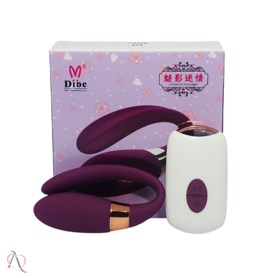 Vibrador de Casal Com Controle Remoto 7 Modos de Vibração Vibrador de Casal Com Controle Remoto 7 Modos de Vibração