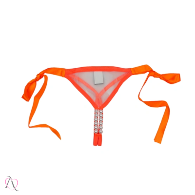 Calcinha Tailandesa para Penetração Desata-me cor Laranja Calcinha Tailandesa para Penetração Desata-me cor Laranja