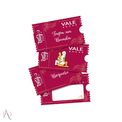 Jogo para Casal Vale do Amor Diversão ao Cubo com 20 Vales