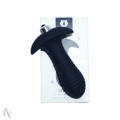 Plug Anal Spiral com Vibrador S-Hande Utiliza Uma pilha AAA inclusa Plug Anal Spiral com Vibrador S-Hande Utiliza Uma pilha AAA inclusa