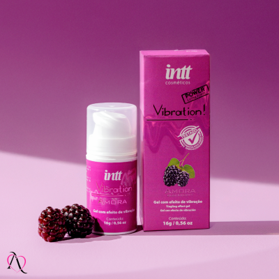 Vibration Vibrador Líquido Beijável Sabor Amora Power Intt 16g Vibration Vibrador Líquido Beijável Sabor Amora Power Intt 16g