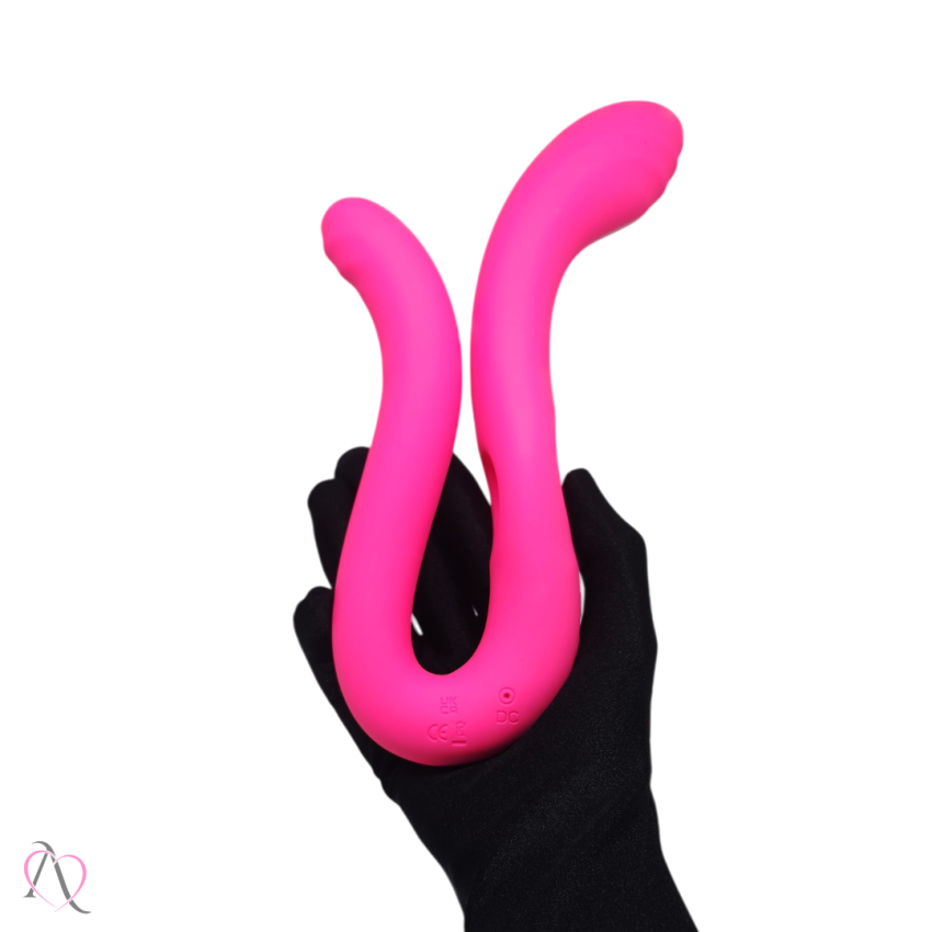 Vibrador Penetrável Medusa Flexível 2 em 1 Com Dupla Estimulação 10 modos vibração Intt