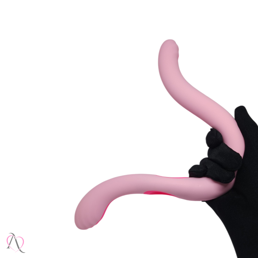 Vibrador Penetrável Medusa Flexível 2 em 1 Com Dupla Estimulação 10 modos vibração Intt