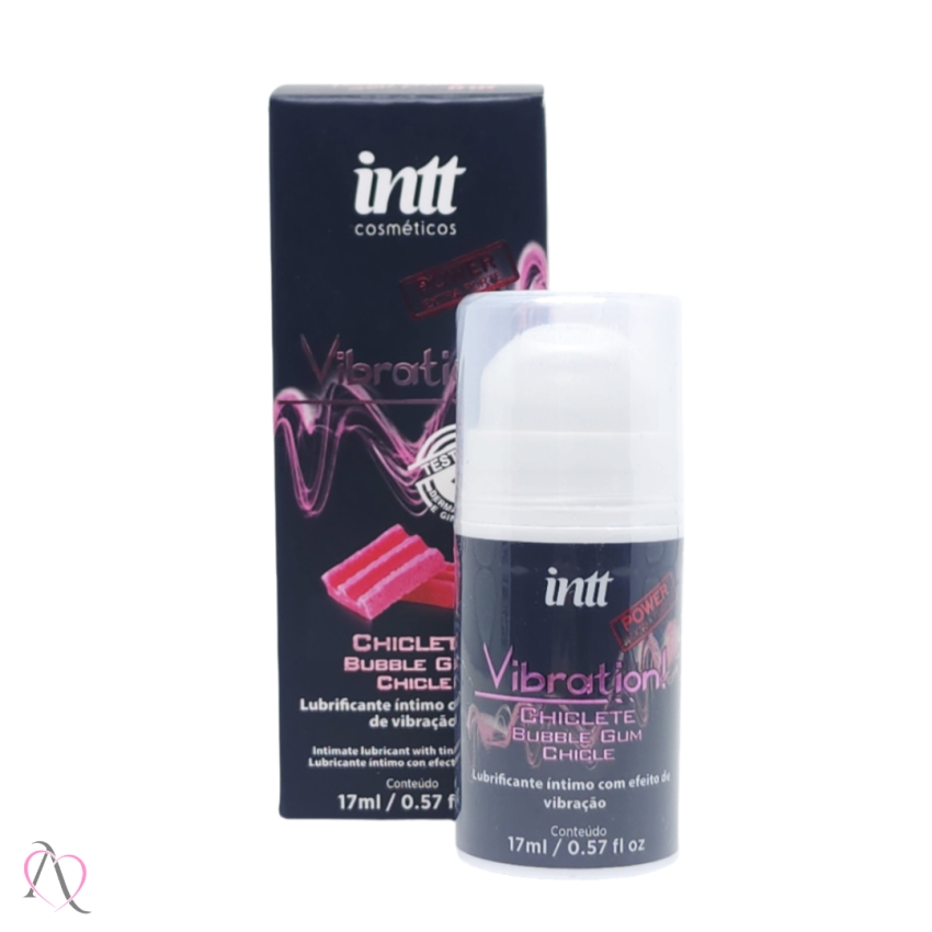 Vibration Vibrador Líquido Beijável Sabor Chiclete Power Intt 17ml