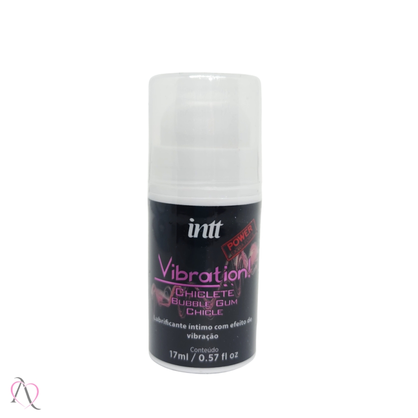 Vibration Vibrador Líquido Beijável Sabor Chiclete Power Intt 17ml