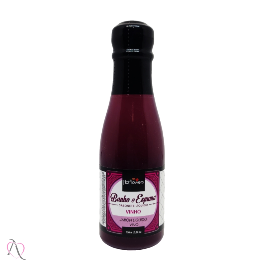 Sabonete Líquido Banho e Espuma Aroma de Vinho HotFlowers 150ml