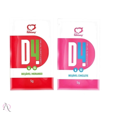 Lubrificante Beijável D4 Sachê 5G Sexy Fantasy Lubrificante Beijável D4 Sachê 5G Sexy Fantasy