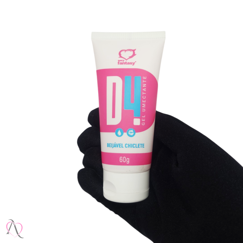 Lubrificante Beijável D4 Sabor Chiclete Sexy Fantasy 60g