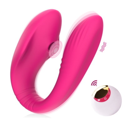 Vibrador de Casal e Estimulador de Clitóris com Controle Remoto Cor Pink Vibrador de Casal e Estimulador de Clitóris com Controle Remoto Cor Pink