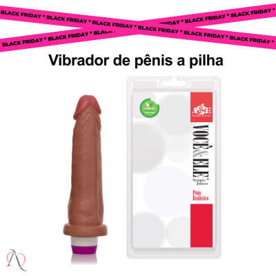 Vibrador De Pênis 18,5X4,5 CM Cor Marrom