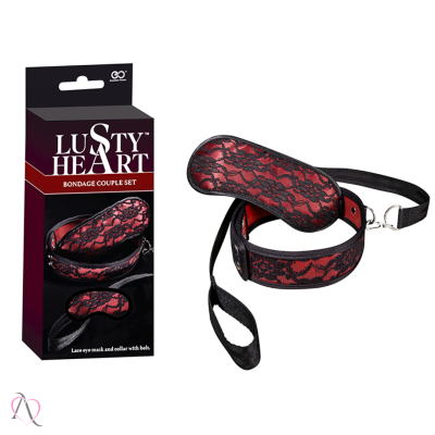 Kit Bondage Coleira e Venda Para Fetiche BDSM, Dominação e Submissão Kit Bondage Coleira e Venda Para Fetiche BDSM, Dominação e Submissão