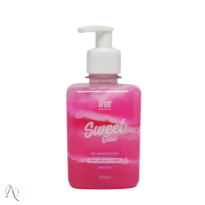 Hidratante Para Virilha e Corpo Sweet Glow Chiclete Beijável Intt 320ml Hidratante Para Virilha e Corpo Sweet Glow Chiclete Beijável Intt 320ml