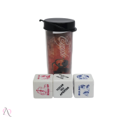 Jogo para Casal Dados Toque do Cupido com 3 Dados