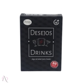 Jogo Erótico para Casais Desejos e Drinks Diversão ao Cubo com 50 cartas