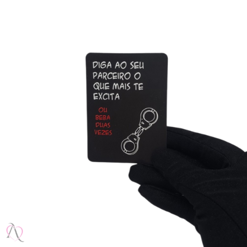 Jogo Erótico para Casais Desejos e Drinks Diversão ao Cubo com 50 cartas