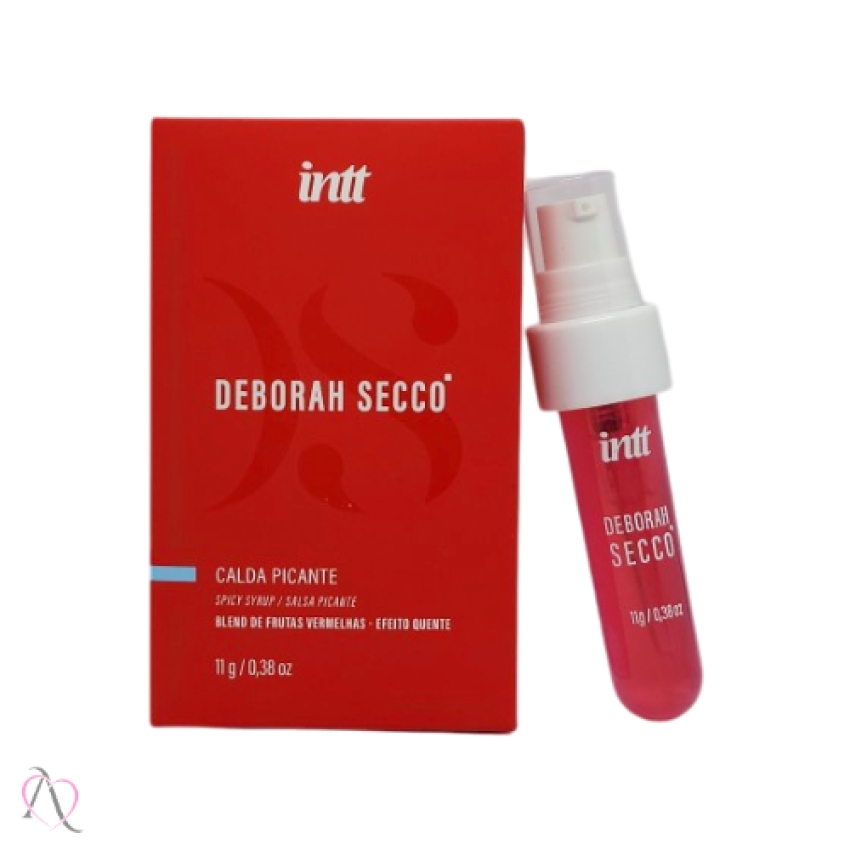 Gel Beijável para Sexo Oral Calda Picante Sabor Frutas Vermelhas Deborah Secco Intt 11g