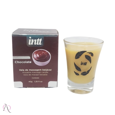 Vela Para Massagem Sensual Beijável Chocolate Intt 40g Vela Para Massagem Sensual Beijável Chocolate Intt 40g