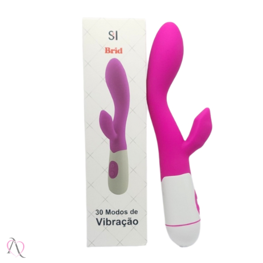 Vibrador Penetrável Para Ponto G com Estímulo no Clitóris 30 Modos de Vibração