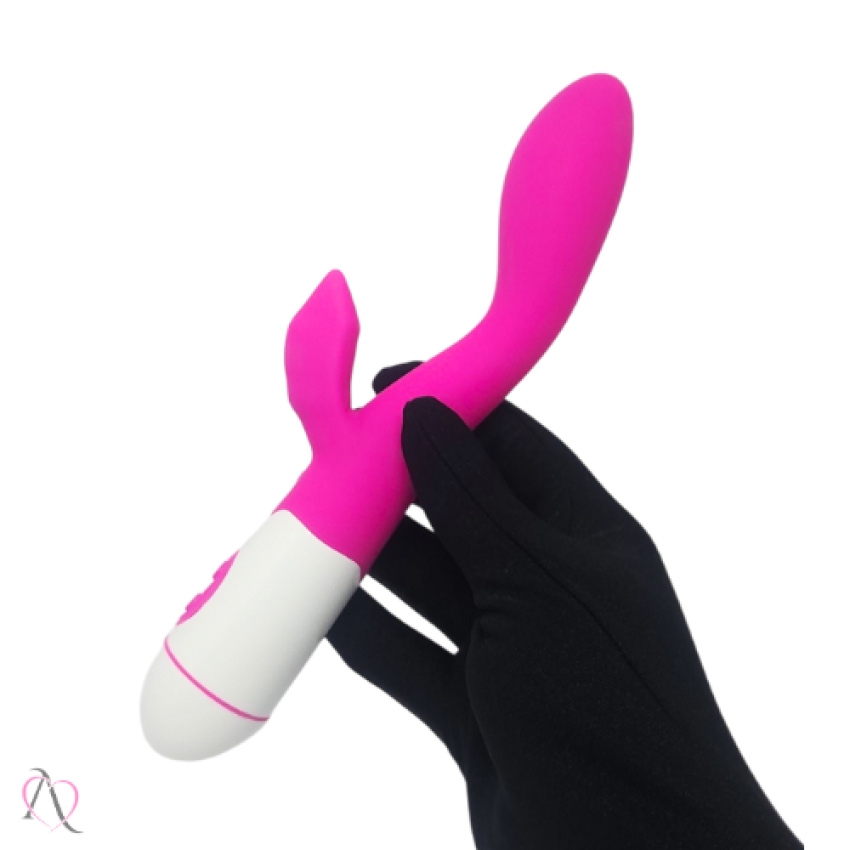 Vibrador Penetrável Para Ponto G com Estímulo no Clitóris 30 Modos de Vibração