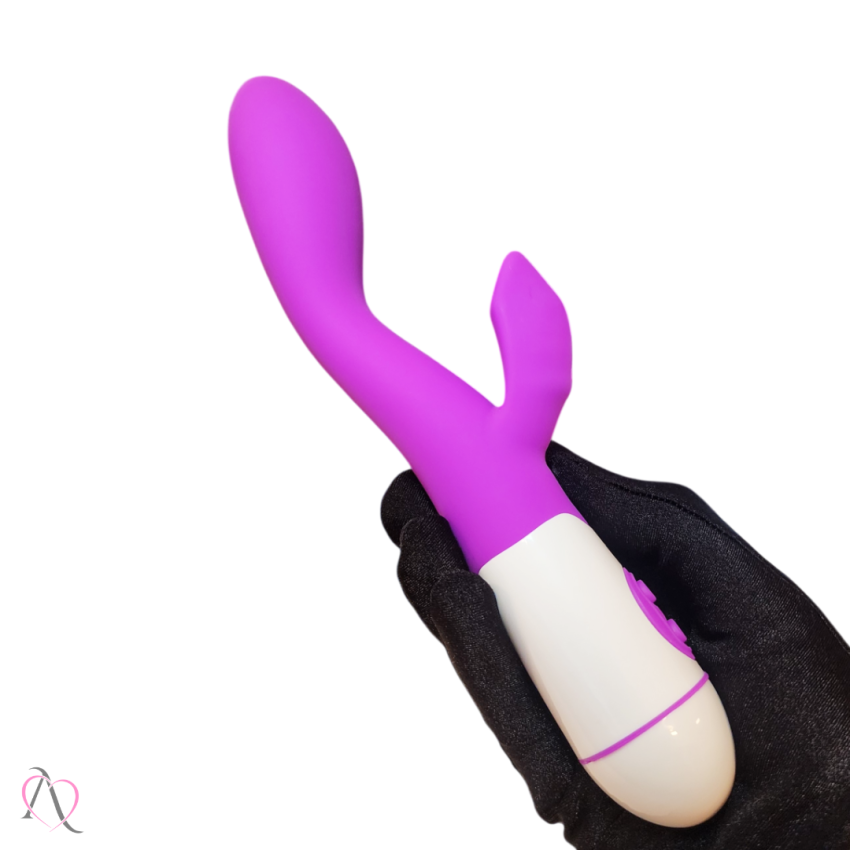 Vibrador Penetrável e com Estímulo no Clitóris ponto G 30 Modos de Vibração