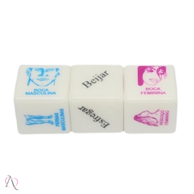 Jogo Erótico Para Casal Dados Toque do Cupido Sexy Fantasy Com 3 Dados Jogo Erótico Para Casal Dados Toque do Cupido Sexy Fantasy Com 3 Dados