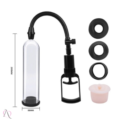 Bomba Peniana Manual com Anel em Formato de Vagina Bomba Peniana Manual com Anel em Formato de Vagina