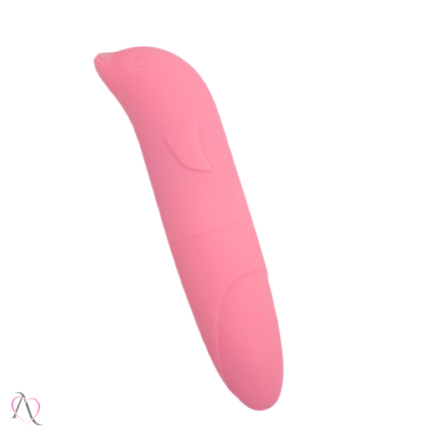 Vibrador Golfinho Para Ponto G Rosa Aveludado 1 Modo de Vibração