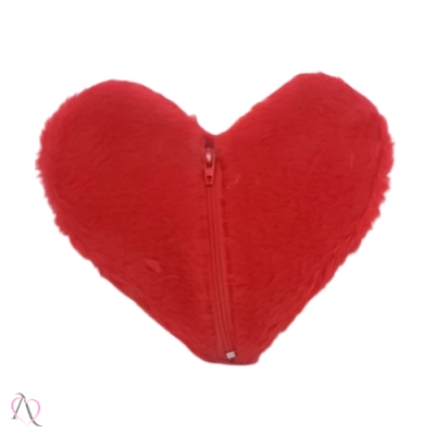 Necessaire com Ziper em Formato de Coração Brasil Fetiche Necessaire com Ziper em Formato de Coração Brasil Fetiche