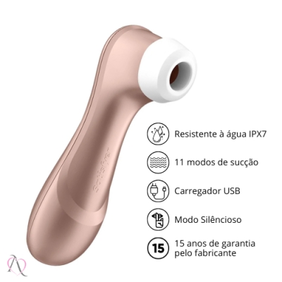 Vibrador de Clitóris em Ondas de Pressão Satisfyer Pro 2 11 Modos Vibrador de Clitóris em Ondas de Pressão Satisfyer Pro 2 11 Modos