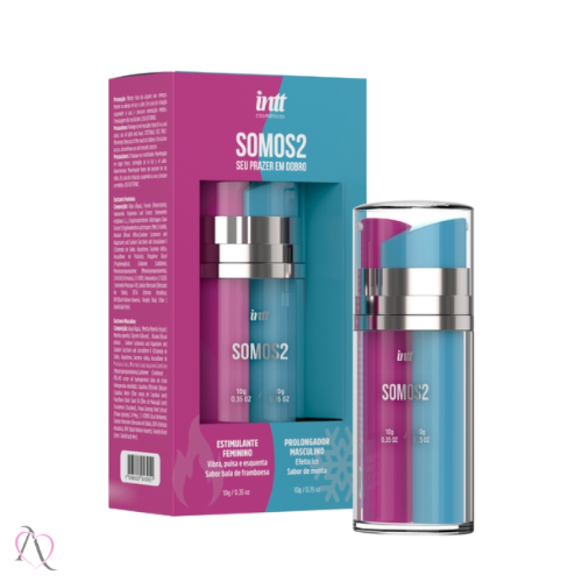 Excitante Feminino e Prolongador Masculino Somos2 Para Casal 20g