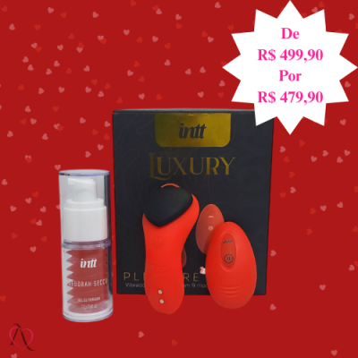 Kit Para Ela - 1 Vibrador de Calcinha e 1 Gel Clitoriano que Pulsa, Vibra e Esquenta Kit Para Ela - 1 Vibrador de Calcinha e 1 Gel Clitoriano que Pulsa, Vibra e Esquenta