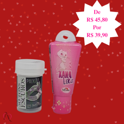 Kit Excitante - 1 Excitante Xana Loka e 1 Hot Ball Lubrificante Sabor Vinho Kit Excitante - 1 Excitante Xana Loka e 1 Hot Ball Lubrificante Sabor Vinho