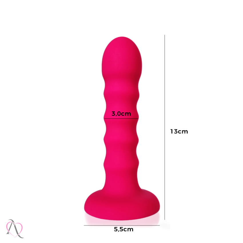 Plug Anal Com Ventosa Escalonado Rosa