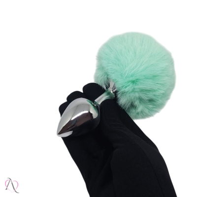 Plug Anal Médio Com Pompom Verde