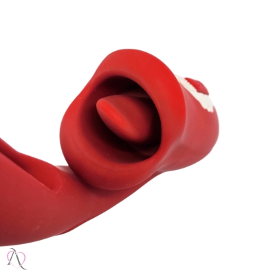 Vibrador 3 em 1 Grande Com Estimulador de Ponto G e Simula Sexo Oral Kiss Vibrator Vibrador 3 em 1 Grande Com Estimulador de Ponto G e Simula Sexo Oral Kiss Vibrator
