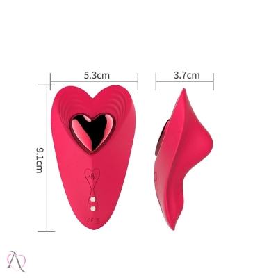 Vibrador de Calcinha Red Heart Controle por Aplicativo Vibrador de Calcinha Red Heart Controle por Aplicativo