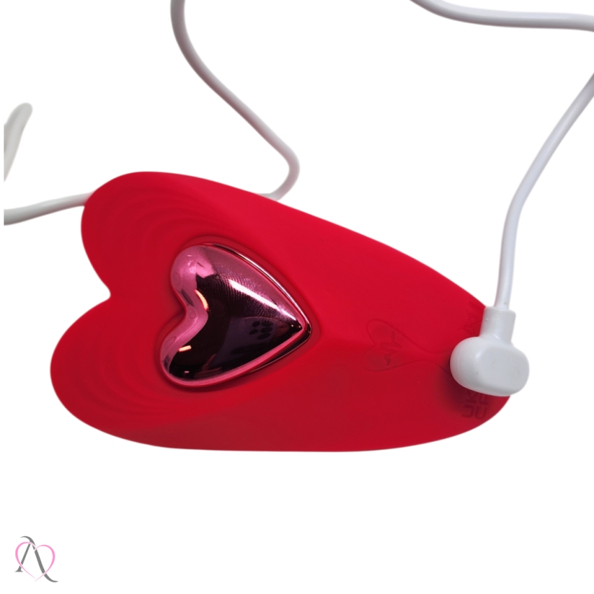 Vibrador de Calcinha Red Heart Controle por Aplicativo