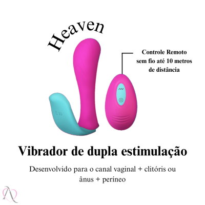 Vibrador de Calcinha com Controle Remoto Heaven Penetrável 10 Modos de Vibração Vibrador de Calcinha com Controle Remoto Heaven Penetrável 10 Modos de Vibração
