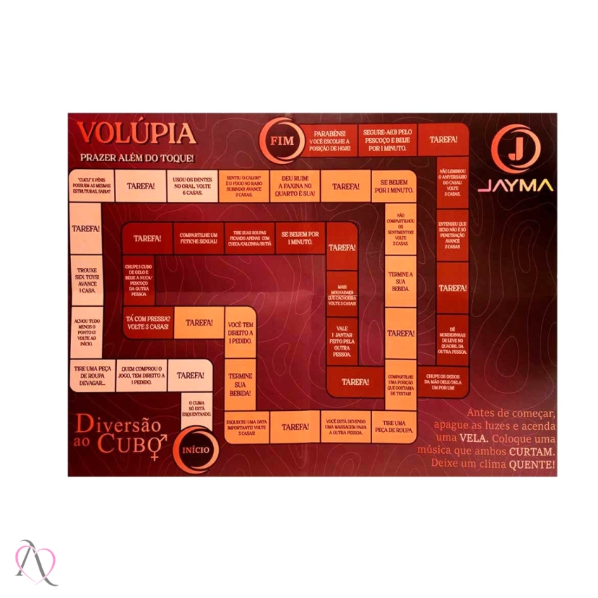 Jogo para Casal Volúpia Prazer Além do Toque - Diversão ao Cubo