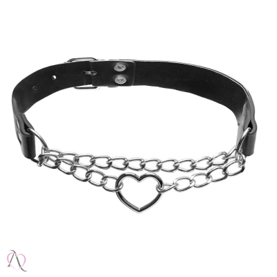 Coleira com Pingente de Coração Coleira com Pingente de Coração